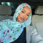 Cotton Hijab Manufacturer - OEM Watercolour Marble Print Scarf