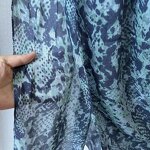 Cotton Hijab Factory - Custom Golden Snake Print Lightweight Shawl