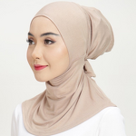 Amira Instant Hijab Factory - Bulk Solid Stretchy Undercap Ties-Back
