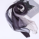 Ombre Chiffon Scarf Factory - OEM Striped Rhinestone Crystal Wrap