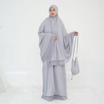 Khimar Abaya Set Supplier - OEM 4 Piece Lace Elegant Prayer Dress