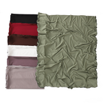 Jersey Cotton Hijab Manufacturer - OEM Scarf with Satin Rope Trim