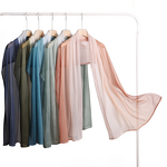 Crinkle Ombre Hijab Manufacturer - Bulk Multi-colored Gradient Shimmer Scarf