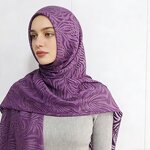 Jersey Scarf Supplier - Wholesale Petal Prints Hot Stamping Floral