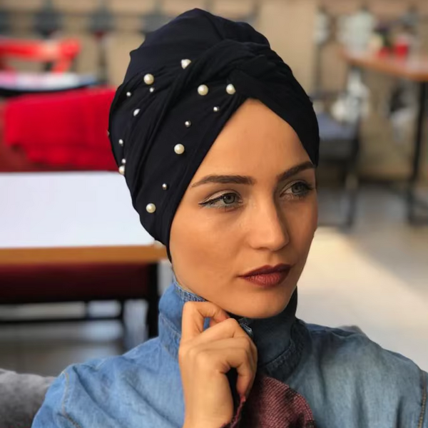Jersey Turban Hijab Factory - Bulk Solid Comfortable Pearl Turban