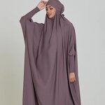 Prayer Jilbab Factory - OEM Batwing Sleeve Maxi Stretchable Robe
