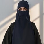 Single Niqab Veils Supplier - OEM Modern Long Summer Face Mask Scarf