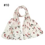 Printed Chiffon Hijab Supplier - Bulk Pleated Floral Veil