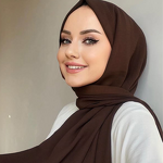 Wrinkle Hijab Supplier - Bulk Lightweight Wrinkled Solid Shawl
