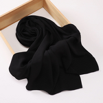 Wrinkle Hijab Supplier - Bulk Lightweight Wrinkled Solid Shawl