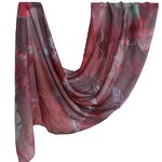 Printed Modal Scarf Supplier - OEM Light Weight Watercolor Stock Scarf