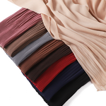 Pleated Chiffon Hijab Manufacturer - Bulk Crinkled Ruffled Long Scarf