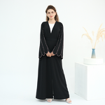 Beaded Abaya Set Manufacturer - OEM Handmade Black Modest Dress Set