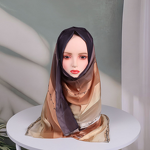 Ombre Chiffon Scarf Factory - OEM Striped Rhinestone Crystal Wrap