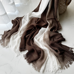 Wrinkle Hijab Manufacturer - Wholesale Dirty Dyed Ombre Tassels Shawl