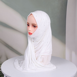 Jacquard Jersey Scarf Factory - OEM Rhinestone Wavy Design Hijab