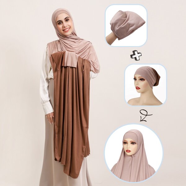 Double Colors Hijab Set Manufacturer - Wholesale Professional Prefect Matching