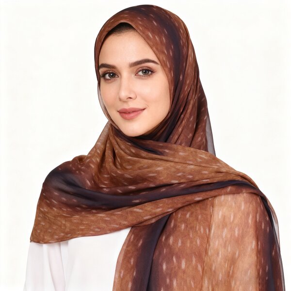 Printed Chiffon Hijab Factory - OEM Soft Keffiyeh Headscarf