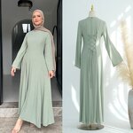 Long Abaya Dress Supplier - Wholesale Solid Formal Evening Wear