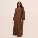 Casual Abaya Dress Factory - OEM Loose Solid Maxi Modest Dress