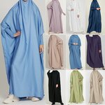 Prayer Jilbab Factory - OEM Batwing Sleeve Maxi Stretchable Robe
