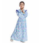 Children Dress Factory - Bulk Long Sleeved Floral Ball Gown Girl Dress