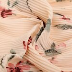 Printed Chiffon Hijab Supplier - Bulk Pleated Floral Veil