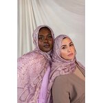 Cotton Hijab Factory - Custom Golden Snake Print Lightweight Shawl