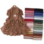 Rayon Turban Scarf Factory - Bulk Large Size Pure Monochrome Sun Protection Shawl