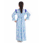 Children Dress Factory - Bulk Long Sleeved Floral Ball Gown Girl Dress