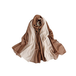 Pearl Chiffon Scarf Factory - OEM Metal Bead Chain Ombre Party Hijab