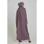 Prayer Jilbab Factory - OEM Batwing Sleeve Maxi Stretchable Robe