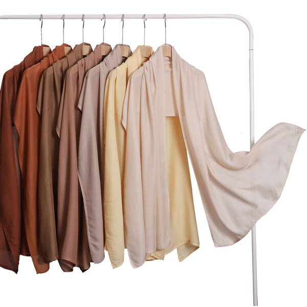 Rayon Turban Scarf Factory - Bulk Large Size Pure Monochrome Sun Protection Shawl