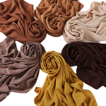 Wrinkle Hijab Supplier - Bulk Lightweight Wrinkled Solid Shawl