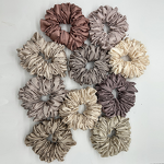 Satin Volumizer Supplier - OEM Big Hair Tie Ring Luxury Scrunchie