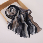 Rayon Crinkle Shawl Factory - Bulk Ombre Striped Printed Viscose Scarf