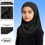 Amira Instant Sports Hijab Supplier - OEM Children School Plain Stretchy Cap