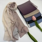 Woven Ombre Modal Hijab Supplier - OEM 4 Ways Stretchy Soft Shawl
