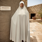 Crystal Hemp Khimar Factory - OEM Sleeveless Overhead Long Prayer Abaya