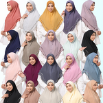 Amira Instant Chiffon Hijab Factory - Bulk Double Layer Rhinestone Headscarf
