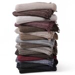 Crinkle Rayon Modal Hijab Supplier - Bulk Light Weight Textured Scarf