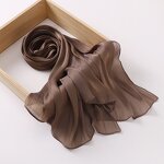 Shiny Chiffon Hijab Supplier - Wholesale Thin Textured Silk Scarf