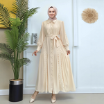 Amirah Maxi Dress Manufacturer - Bulk Waist-Hugging Flared Lace Dress