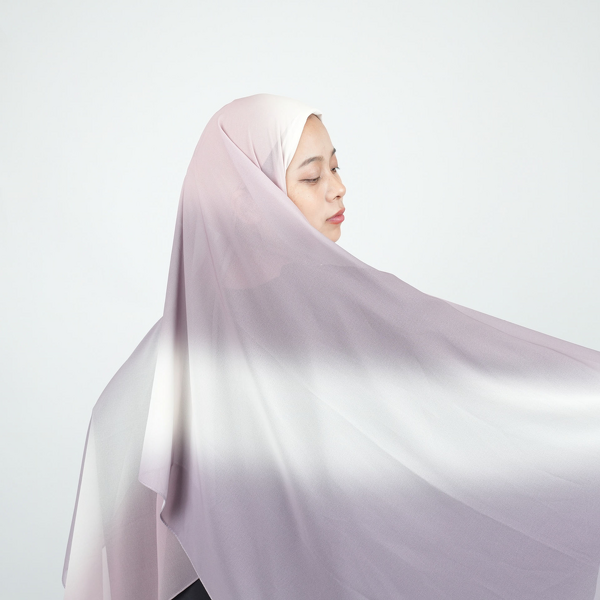 Ombre Chiffon Hijab Manufacturer - Wholesale Solid Georgette Lightweight Veil