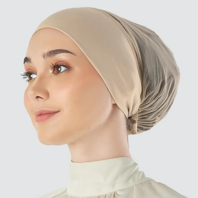 Mesh Hijab Cap Manufacturer - Wholesale Solid Adjustable Underscarf