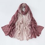 Ombre Modal Hijab Manufacturer - OEM Double Stitches Edge Luxury Shawl