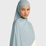 Liquid Jersey Hijab Manufacturer - Custom Solid Shiny Long Shawl