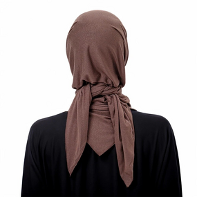 Triangle Scarf Supplier - OEM Breathable Cotton Stretchable Plain Veil