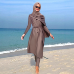 Women Swimsuit Supplier - OEM Full Cover Long Sleeve Two Piece Swimsuit