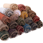Gold Beads Borders Scarf Factory - Bulk Luxury Chiffon Arab Solid Long Scarf